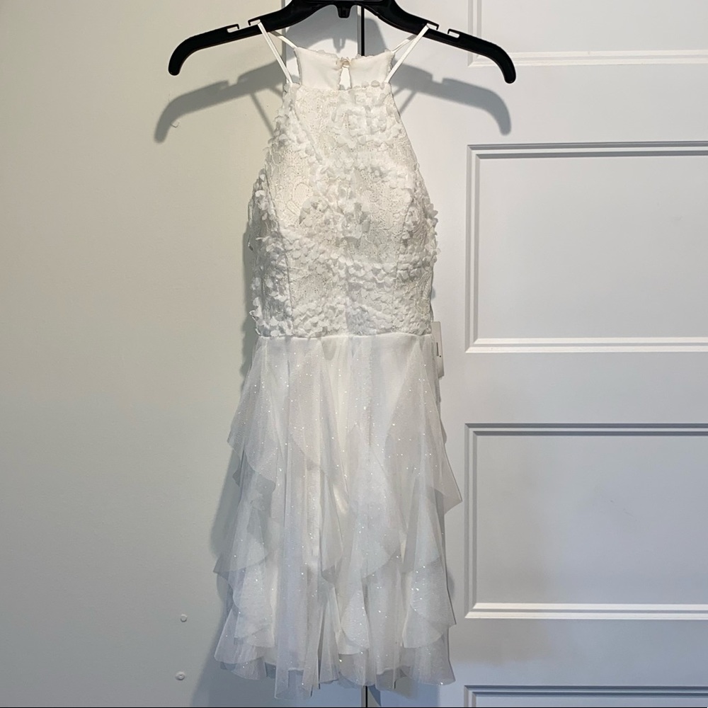 NWT “Nights by Teeze Me” White Party Dress Size 0